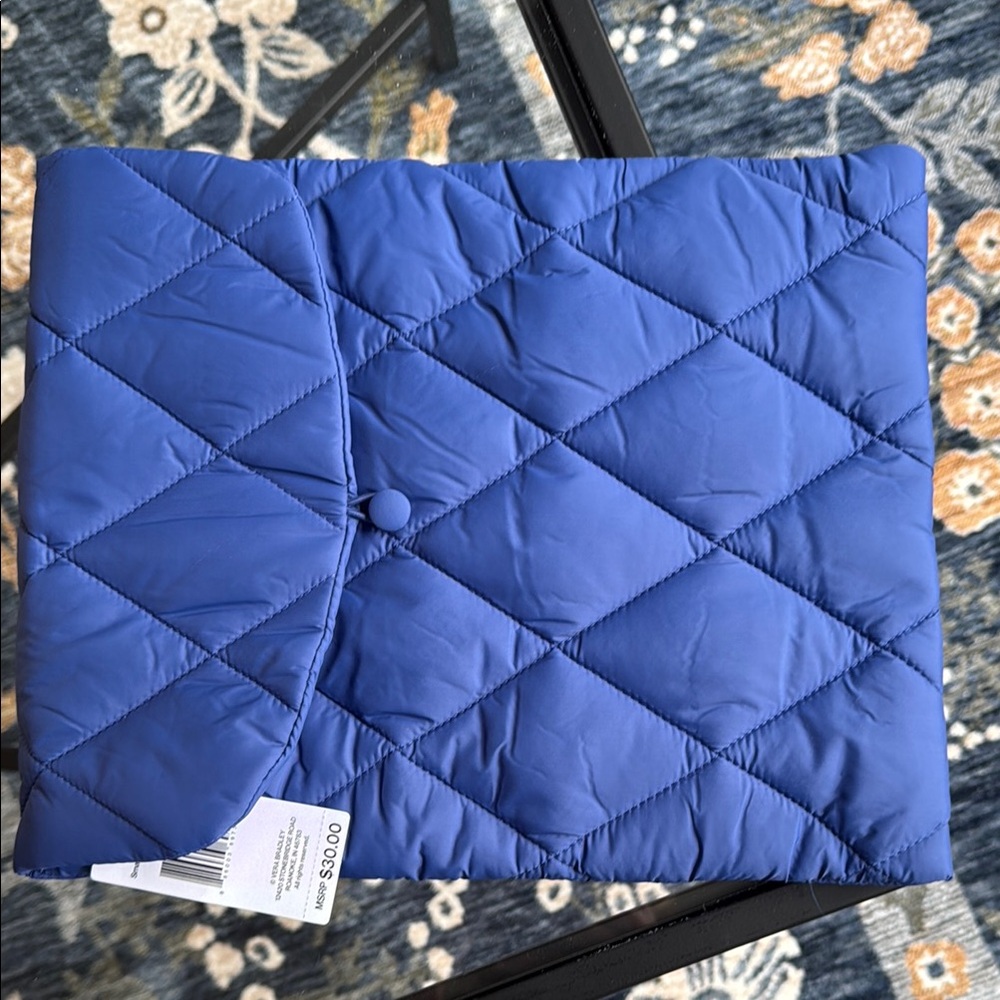 Vera Bradley Blue Quilted Laptop Sleeve